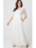 Plus Size Wedding Gown in White