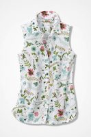 Easy Care Cotton Sleeveless Tunic Floral Print